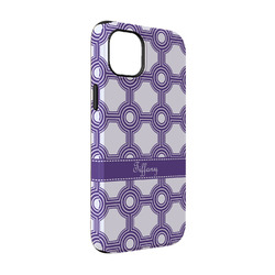 Connected Circles iPhone Case - Rubber Lined - iPhone 14 Pro (Personalized)