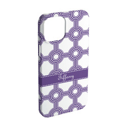 Connected Circles iPhone Case - Plastic - iPhone 15 (Personalized)