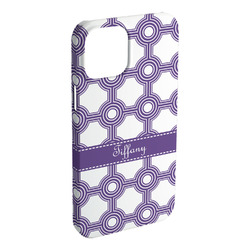 Connected Circles iPhone Case - Plastic - iPhone 15 Plus (Personalized)