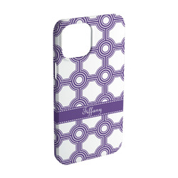 Connected Circles iPhone Case - Plastic - iPhone 15 Pro (Personalized)