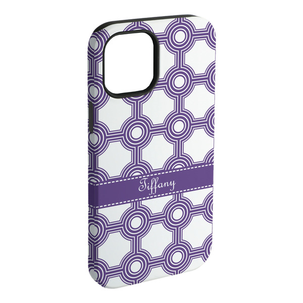 Custom Connected Circles iPhone Case - Rubber Lined (Personalized)