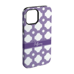 Connected Circles iPhone Case - Rubber Lined - iPhone 15 (Personalized)