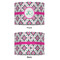 Linked Circles & Diamonds 12" Drum Lampshade - APPROVAL (Fabric)