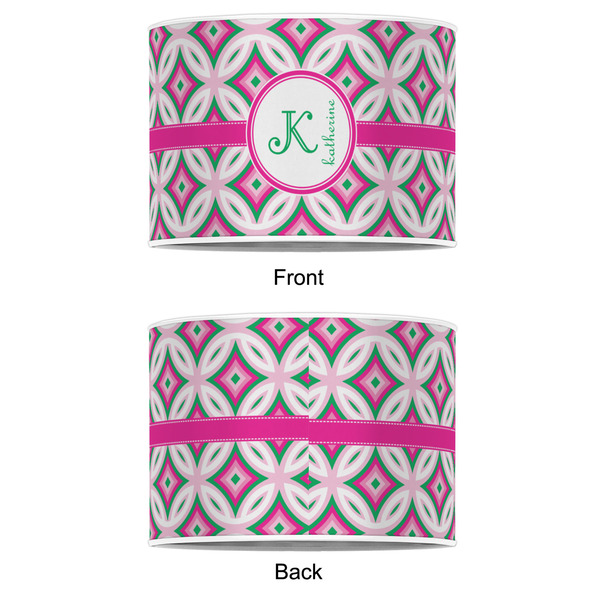 Linked Circles & Diamonds 12" Drum Lampshade - APPROVAL (Poly Film)