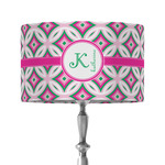 Linked Circles & Diamonds 12" Drum Lamp Shade - Fabric (Personalized)