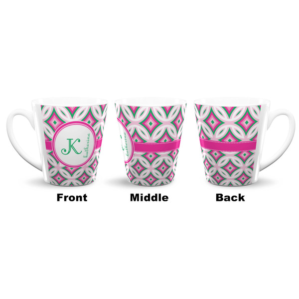 Linked Circles & Diamonds 12 Oz Latte Mug - Approval