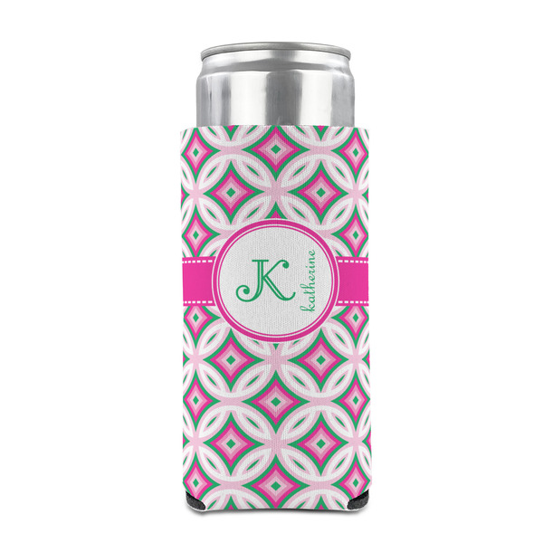 Linked Circles & Diamonds 12oz Tall Can Sleeve - FRONT (on can)