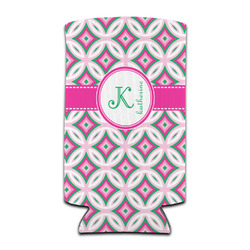 Linked Circles & Diamonds Can Cooler (tall 12 oz) (Personalized)