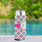 Linked Circles & Diamonds Can Cooler - Tall 12oz - In Context