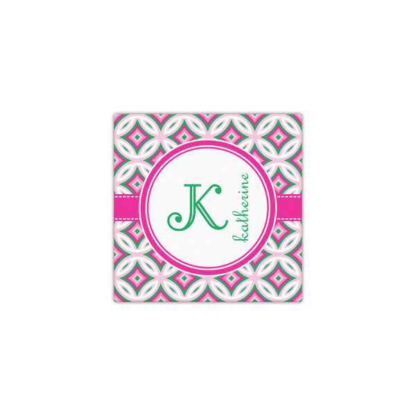 Linked Circles & Diamonds 12x12 - Canvas Print - Front View