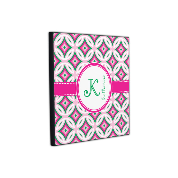 Linked Circles & Diamonds 12x12 Wood Print - Angle View