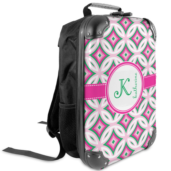 Custom Linked Circles & Diamonds Kids Hard Shell Backpack (Personalized)