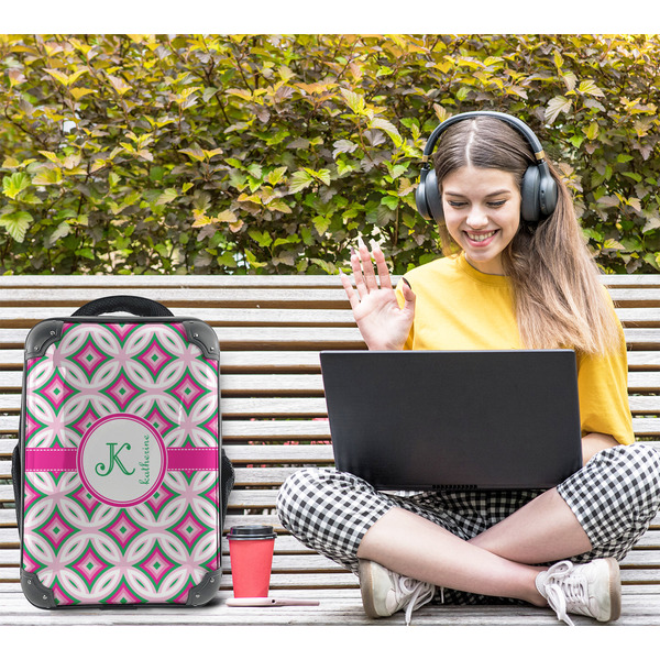 Linked Circles & Diamonds 15" Backpack - LIFESTYLE