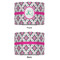 Linked Circles & Diamonds 16" Drum Lampshade - APPROVAL (Fabric)