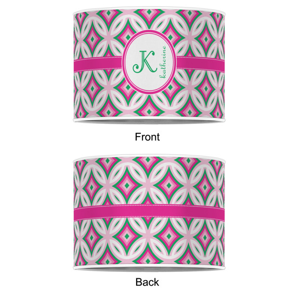 Linked Circles & Diamonds 16" Drum Lampshade - APPROVAL (Poly Film)