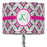 Linked Circles & Diamonds 16" Drum Lamp Shade - Fabric (Personalized)
