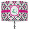 Linked Circles & Diamonds 16" Drum Lamp Shade - Fabric (Personalized)