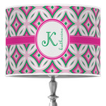 Linked Circles & Diamonds Drum Lamp Shade (Personalized)