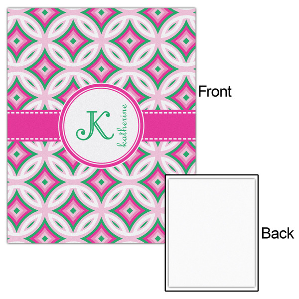 Linked Circles & Diamonds 16x20 - Matte Poster - Front & Back