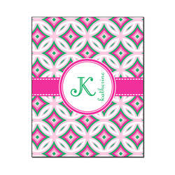 Linked Circles & Diamonds Wood Print - 16x20 (Personalized)