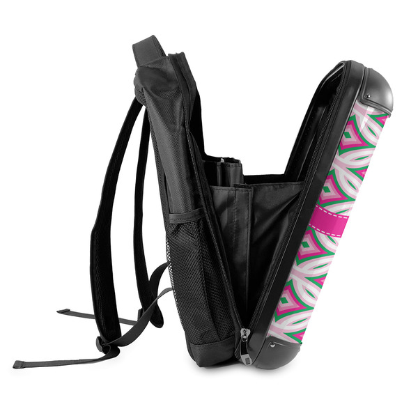 Linked Circles & Diamonds 18" Hard Shell Backpacks - SIDE OPEN