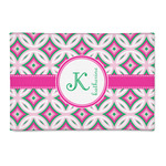 Linked Circles & Diamonds 2' x 3' Indoor Area Rug (Personalized)