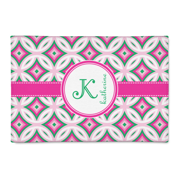 Custom Linked Circles & Diamonds 2' x 3' Indoor Area Rug (Personalized)