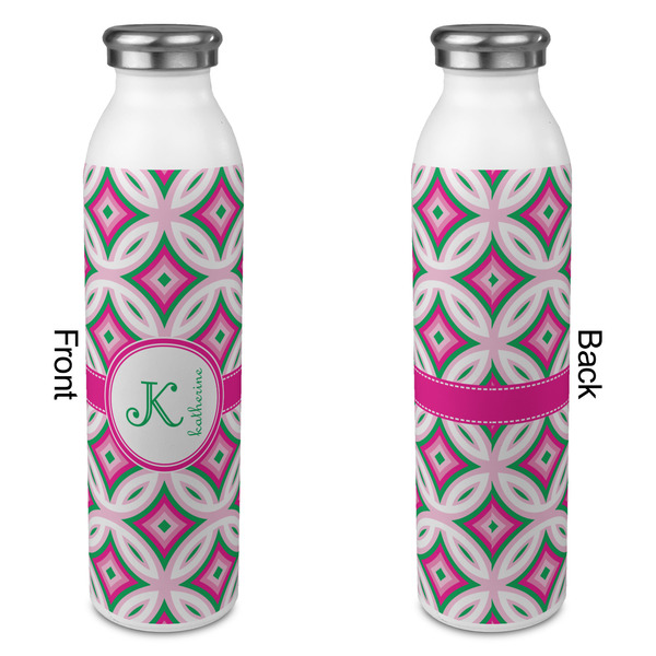 Linked Circles & Diamonds 20oz Water Bottles - Full Print - Approval