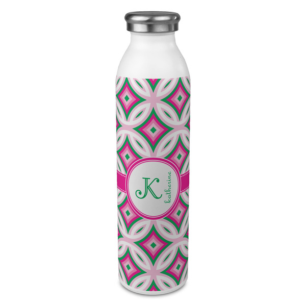 Custom Linked Circles & Diamonds 20oz Stainless Steel Water Bottle - Full Print (Personalized)