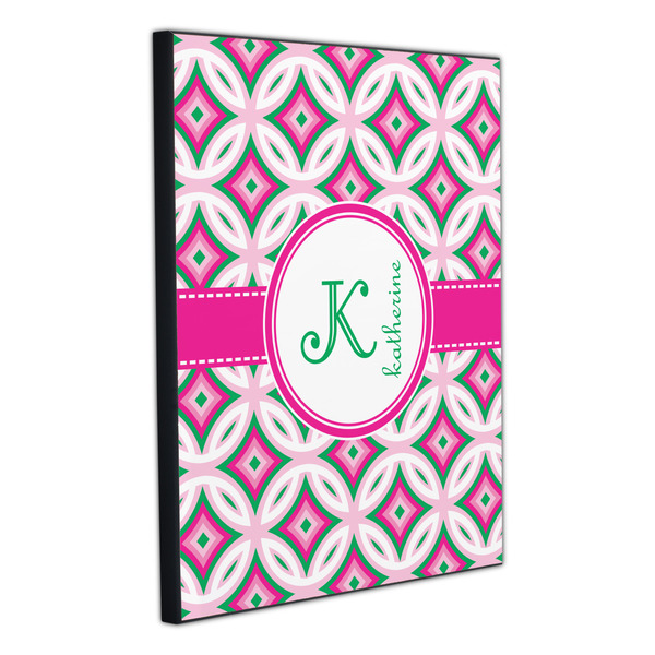 Linked Circles & Diamonds 20x24 Wood Print - Angle View