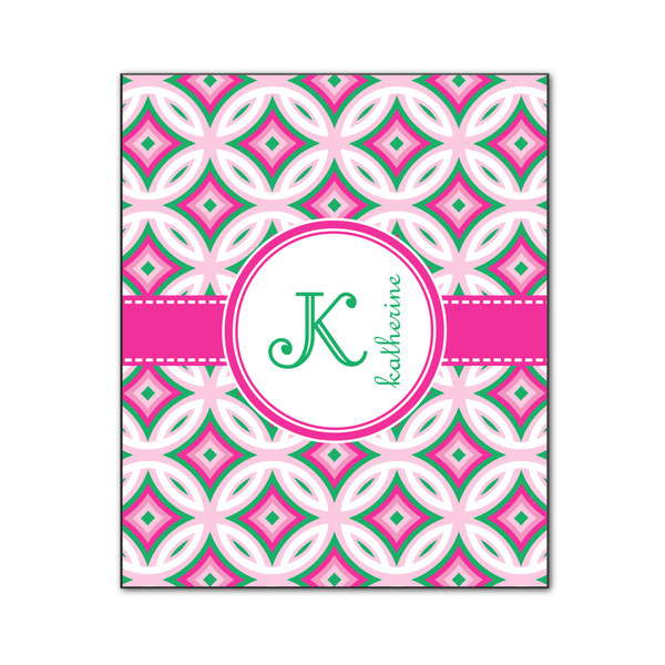 Linked Circles & Diamonds 20x24 Wood Print - Front View