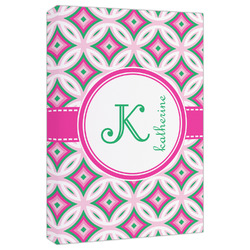 Linked Circles & Diamonds Canvas Print - 20x30 (Personalized)