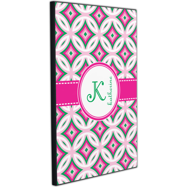 Linked Circles & Diamonds 20x30 Wood Print - Angle View