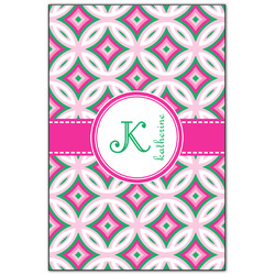 Linked Circles & Diamonds Wood Print - 20x30 (Personalized)