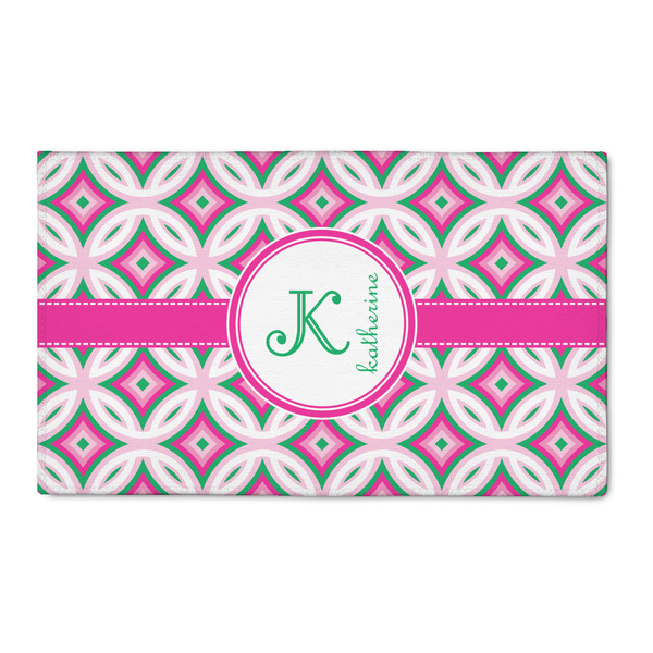 Custom Linked Circles & Diamonds 3' x 5' Indoor Area Rug (Personalized)
