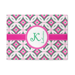 Linked Circles & Diamonds 5' x 7' Patio Rug (Personalized)