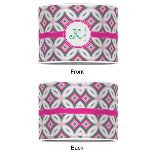 Linked Circles & Diamonds 8" Drum Lampshade - APPROVAL (Poly Film)