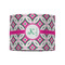 Linked Circles & Diamonds 8" Drum Lampshade - FRONT (Fabric)