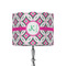 Linked Circles & Diamonds 8" Drum Lamp Shade - Fabric (Personalized)