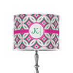 Linked Circles & Diamonds 8" Drum Lamp Shade - Poly-film (Personalized)