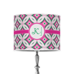 Linked Circles & Diamonds 8" Drum Lamp Shade - Poly-film (Personalized)