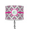 Linked Circles & Diamonds 8" Drum Lamp Shade - Poly-film (Personalized)