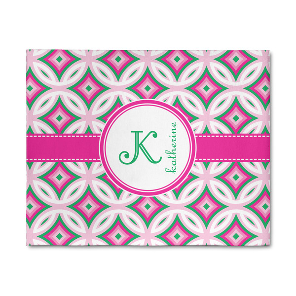 Custom Linked Circles & Diamonds 8' x 10' Indoor Area Rug (Personalized)