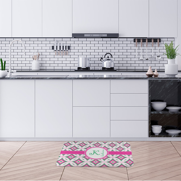 Linked Circles & Diamonds Anti-Fatigue Kitchen Mats - LIFESTYLE
