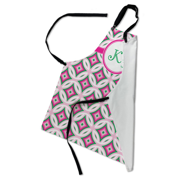 Linked Circles & Diamonds Apron - Folded