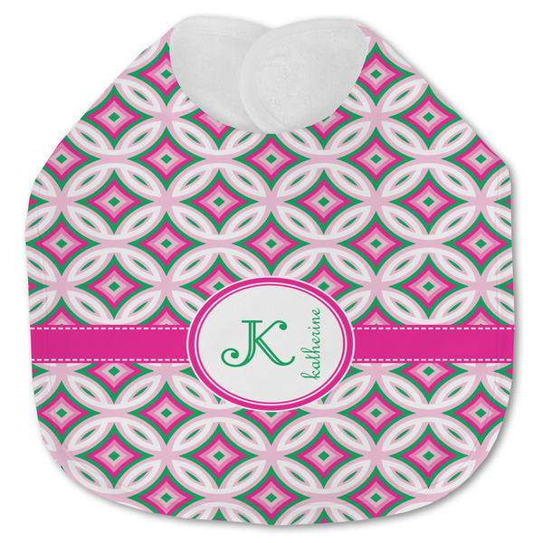 Linked Circles & Diamonds Baby Bib - AFT closed