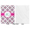 Linked Circles & Diamonds Baby Blanket (Single Side - Printed Front, White Back)