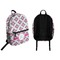 Linked Circles & Diamonds Backpack front and back - Apvl