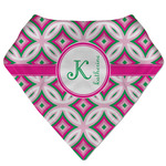 Linked Circles & Diamonds Bandana Bib (Personalized)