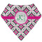 Linked Circles & Diamonds Bandana Bib (Personalized)